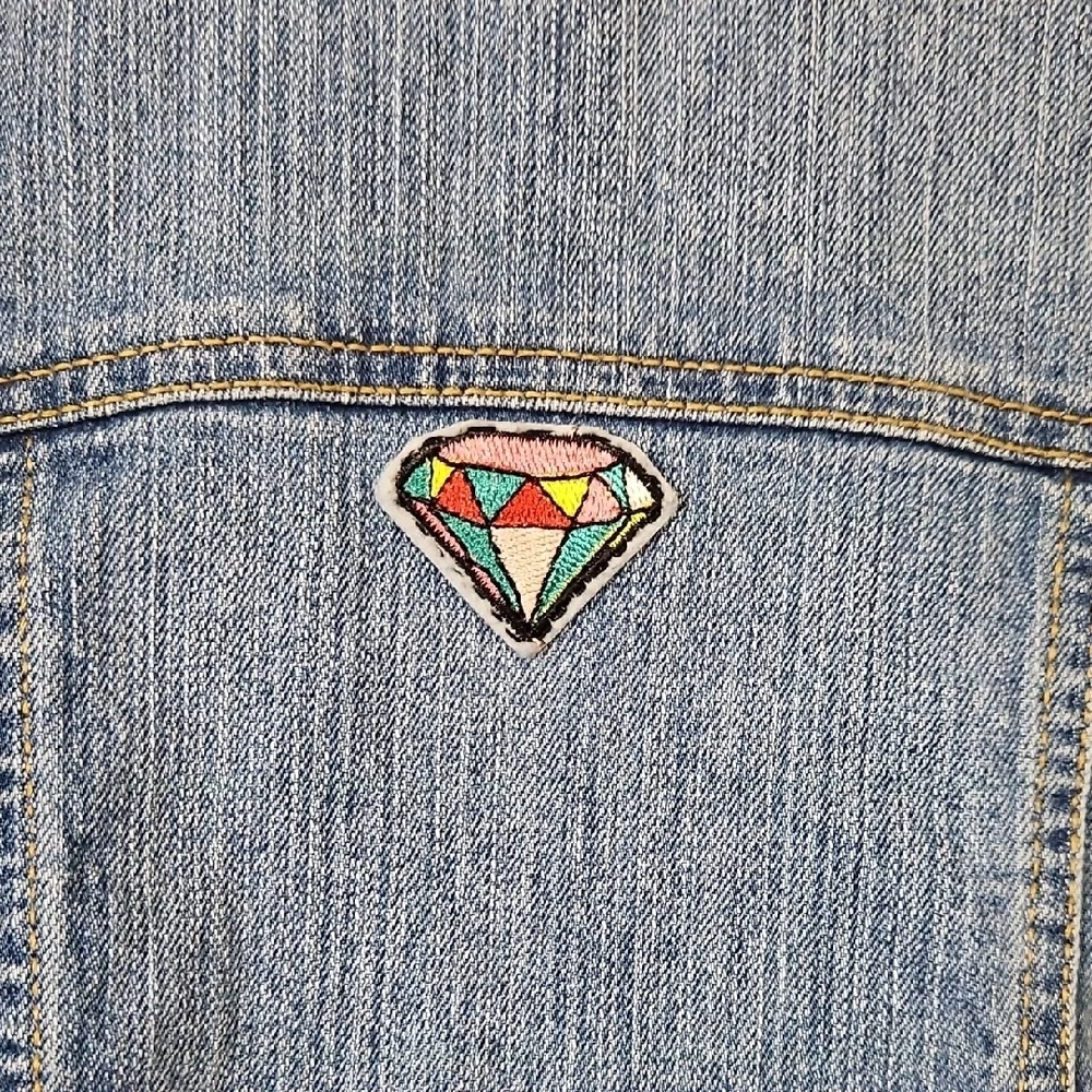 Old Navy Blue Denim Kids Jacket with Patches
